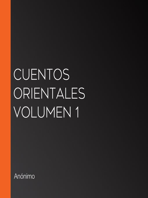 Title details for Cuentos Orientales Volumen 1 by Anónimo - Available